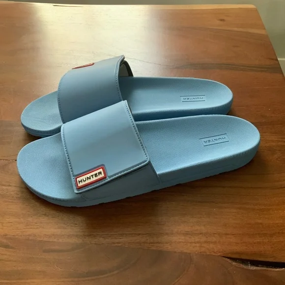 Hunter | Shoes | Hunter Womens Light Blue Casual Slides  display picture 3